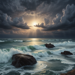 Glare at Sea
