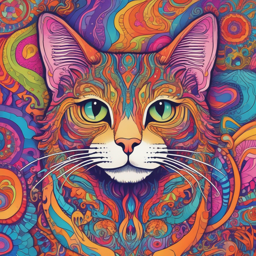 My cat's on shrooms