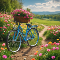 Fahrradtour im Frühling
