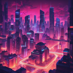 geisha in a cyberpunk world