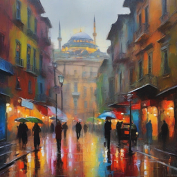 Yağmurlu İstanbul Sabahında