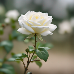 Eine weiße Rose 