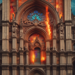 远处升起的海底神殿"The distant rise of an underwater temple."