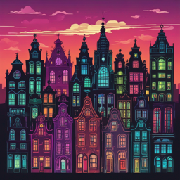 In the dark streets of Amsterdam